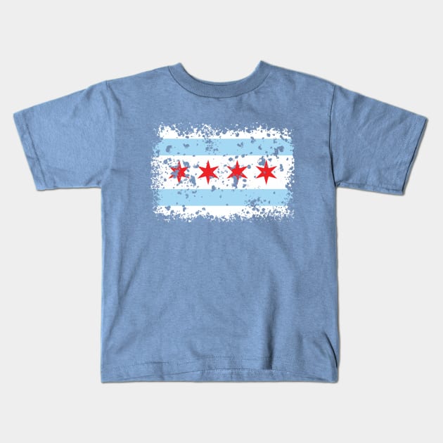 CHICAGO Kids T-Shirt by carrillo_art_studios